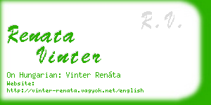 renata vinter business card
